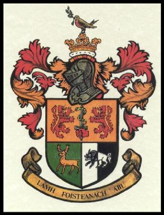 The personal armorial shield of the O'Sullivan Mor